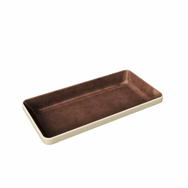 Artis Nara bol rectangulaire Brown 18x9 cm