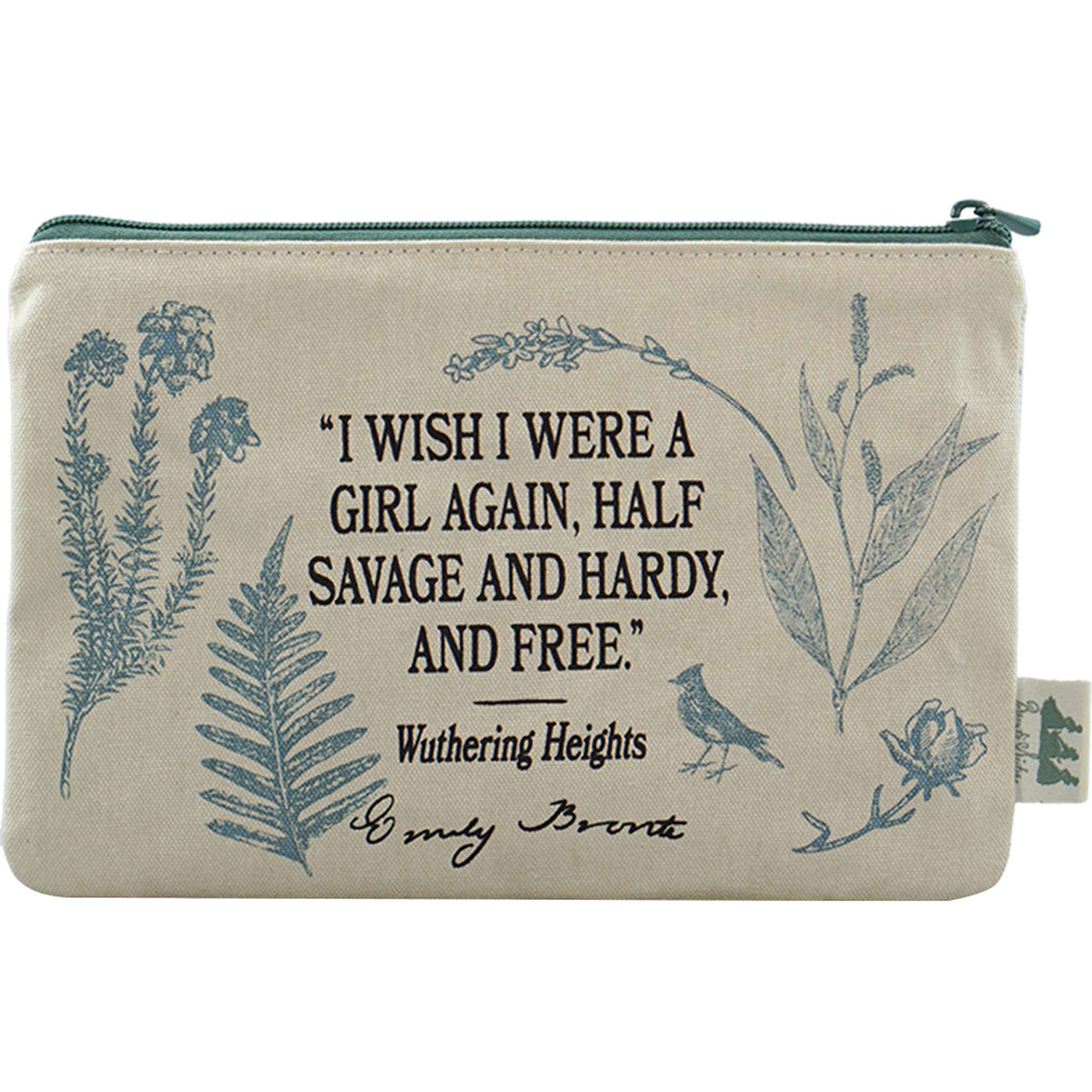 Brontë Sisters pochette coton recyclé 16x24 cm crème