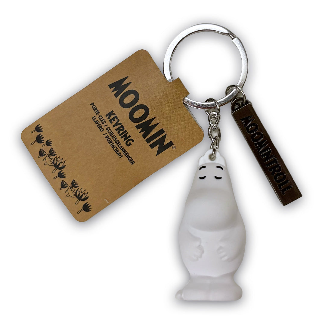 Moomin Moomintroll porte-clés PVC blanc