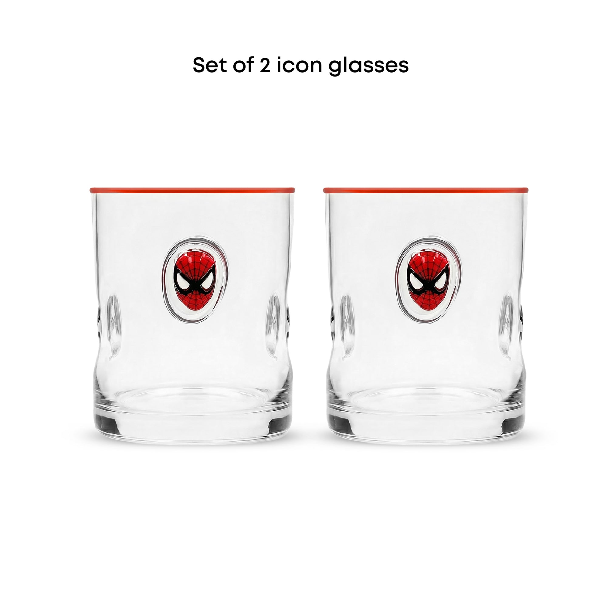 JoyJolt Spider-Man Icon verres jus 40 cl lot 2