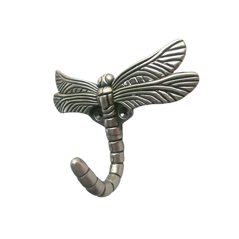 Alipis Patère Murale Libellule Métal Décorative