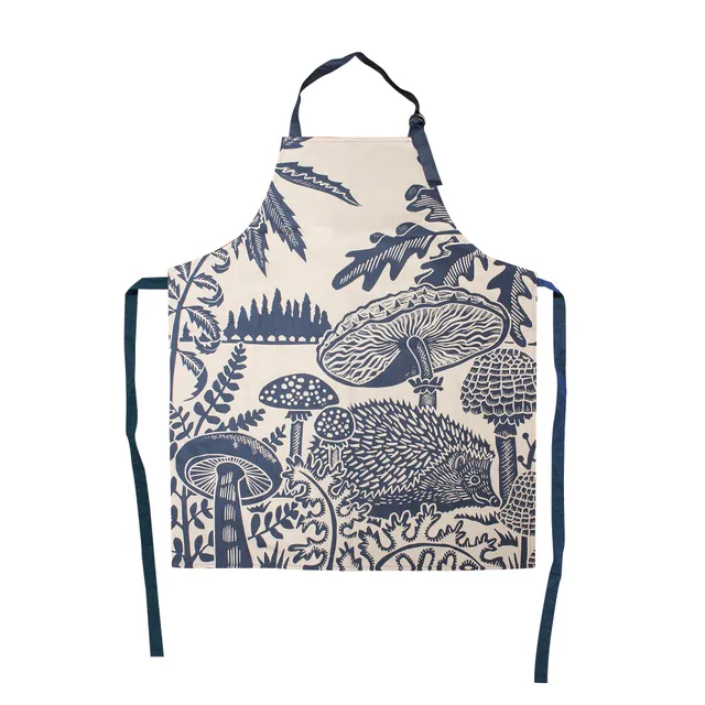HMB Kate Heiss Woodland tablier coton recyclé marine