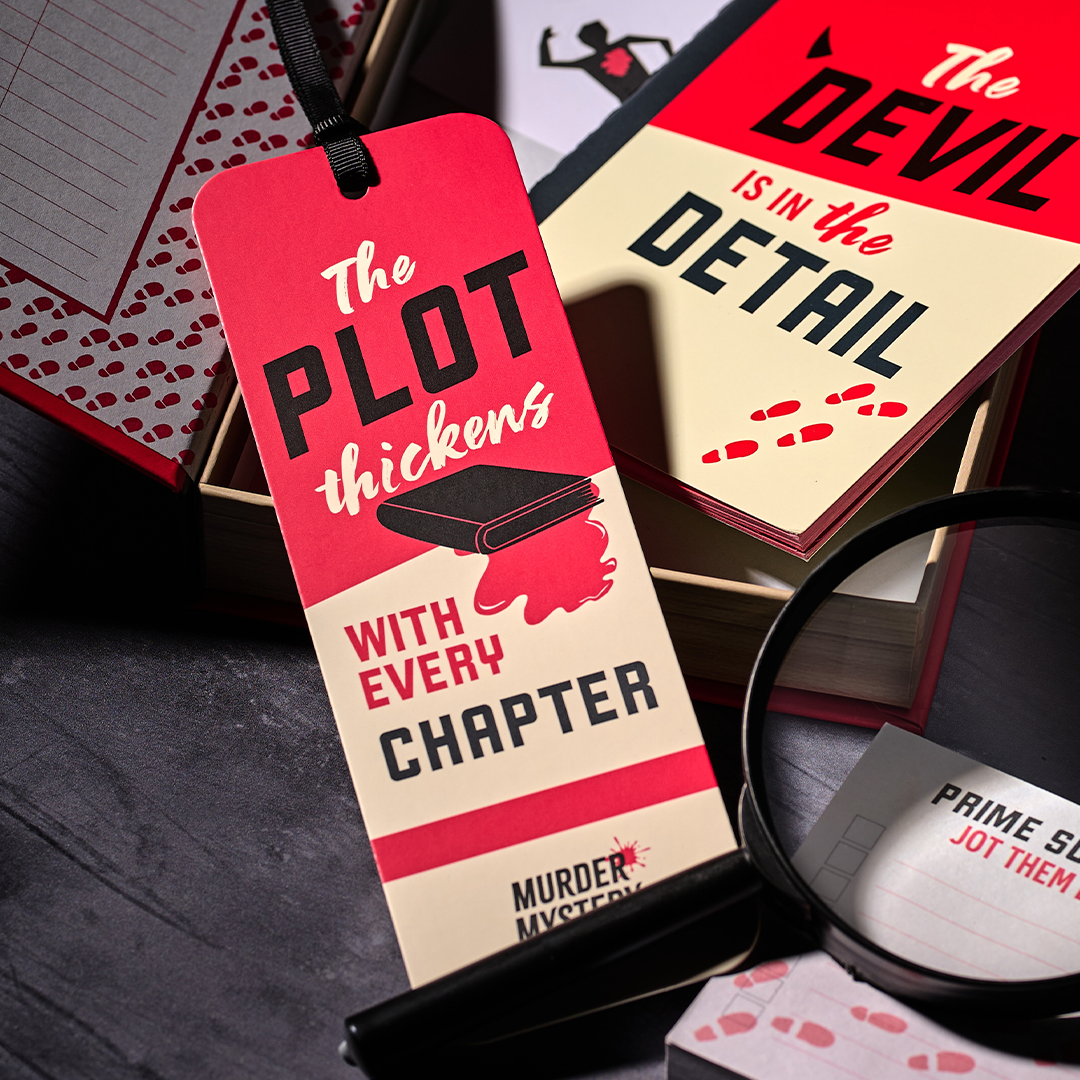 Pulteney Press Murder Mystery Club marque-page papier 18 cm