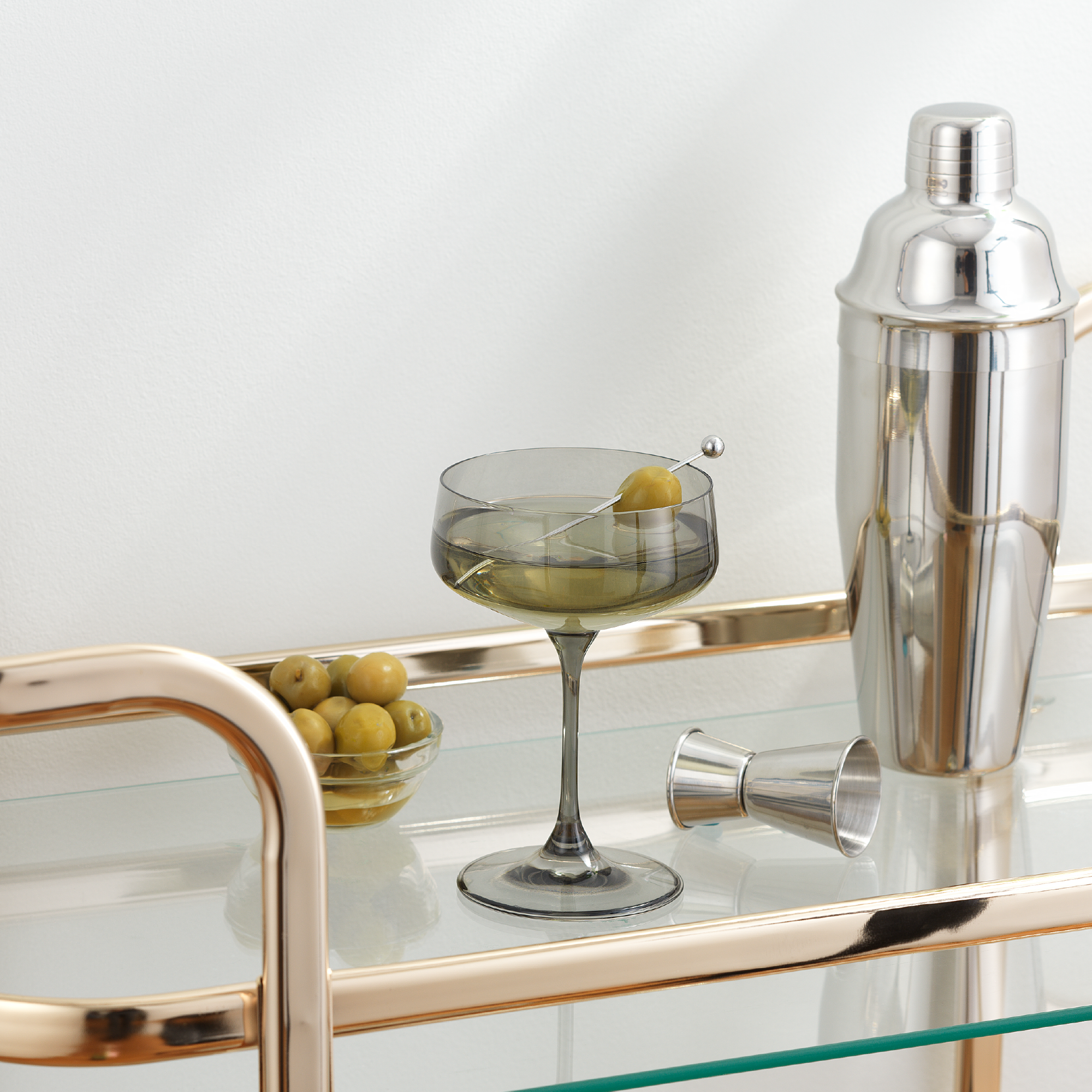 JoyJolt Sidney set 16 verres à vin fumé cristal