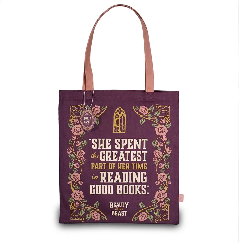 HMB Belle et Bête tote bag shopper coton recyclé violet
