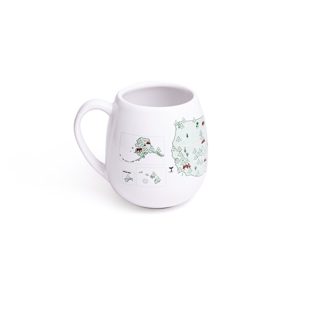 Trouvaille US National Parks mug à colorier parcs USA