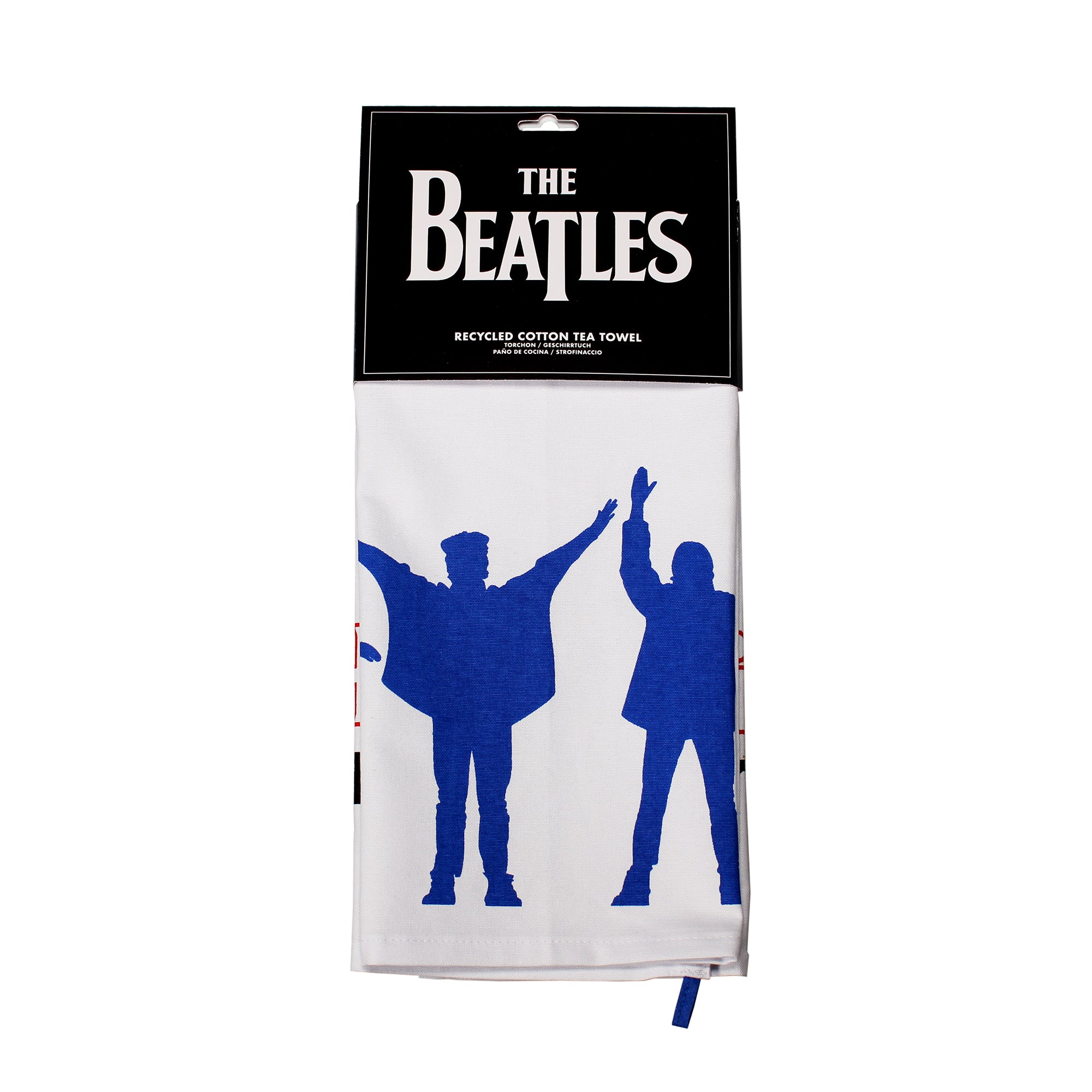 The Beatles Help torchon coton recyclé 65x45 cm