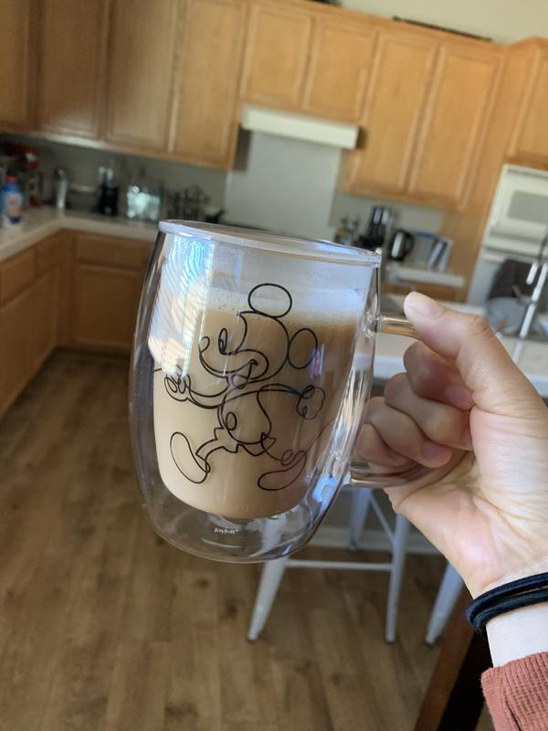 JoyJolt Aroma mugs verre Mickey Pluto 40 cl lot 2