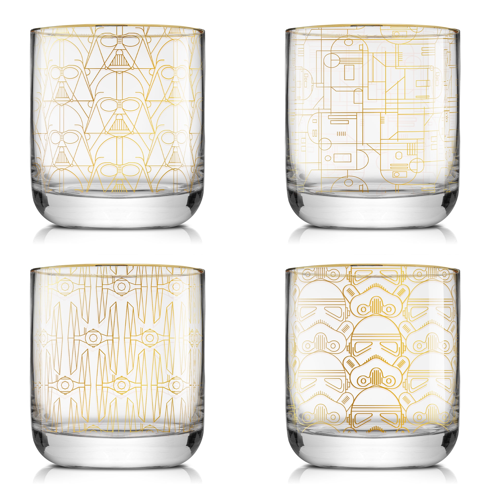 JoyJolt Star Wars Deco Verres Whisky 30 cl Lot 4