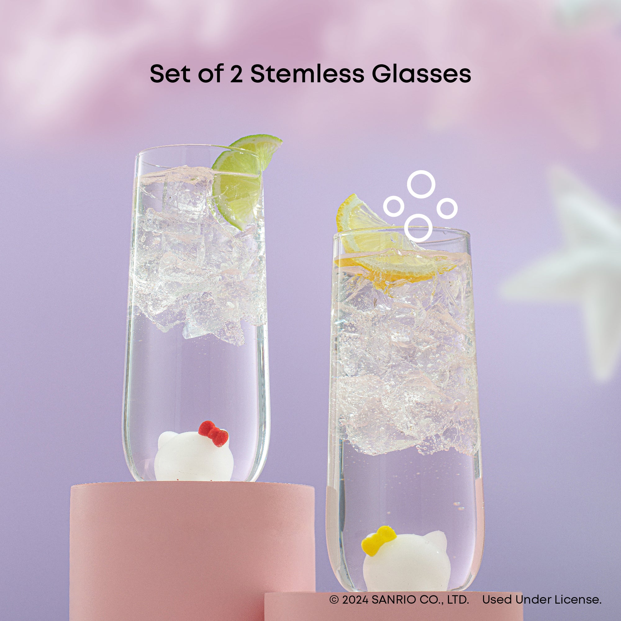 JoyJolt Hello Kitty Mimmy verre long drink 41 cl x2