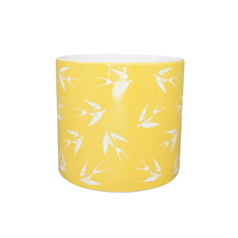 RSPB Free as a Bird cache-pot céramique jaune 10 cm
