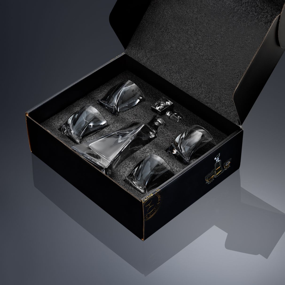JoyJolt Atlas Decanter Set carafe coffret 5 pièces