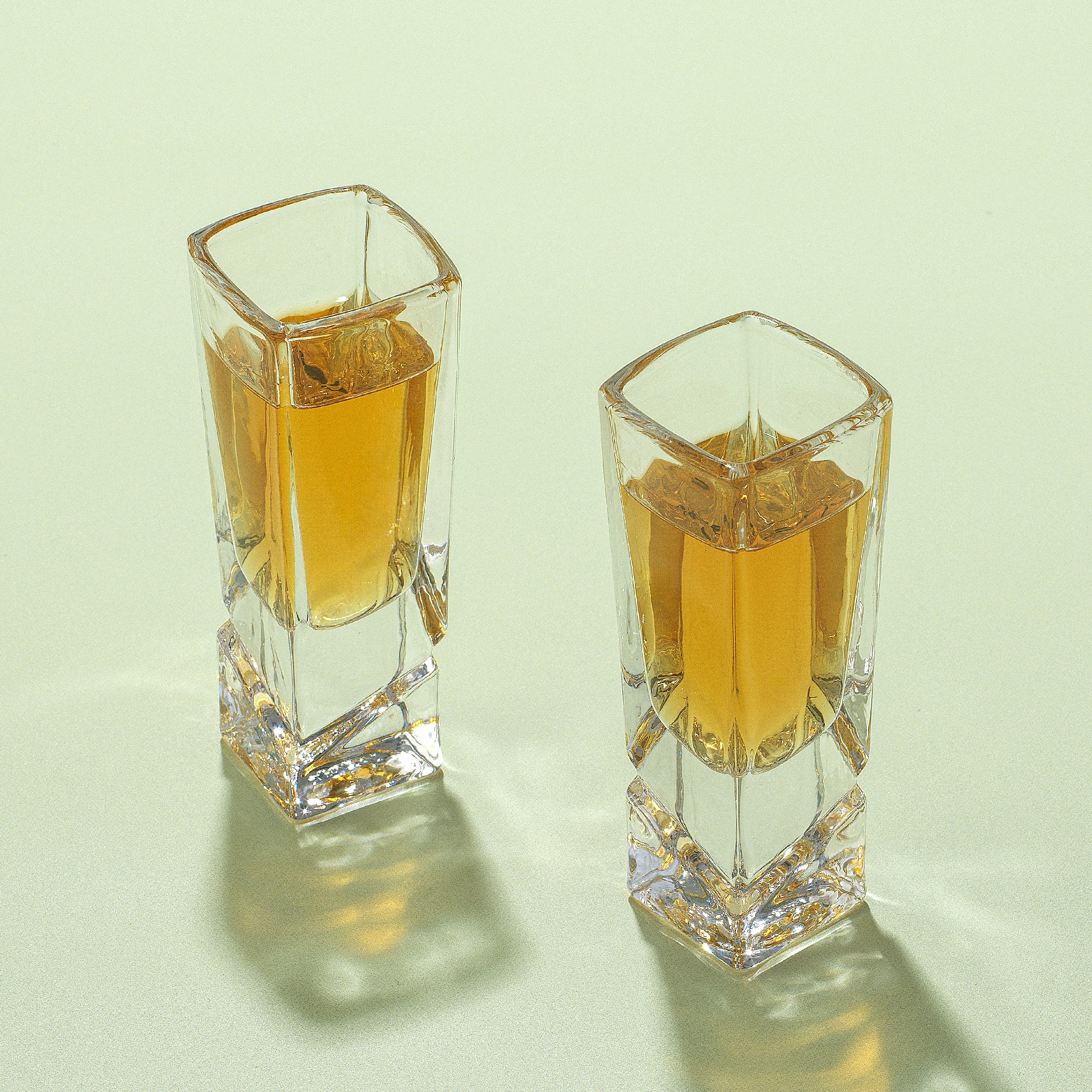 JoyJolt Carre verres à shot lot de 4 carré 4,4 cl
