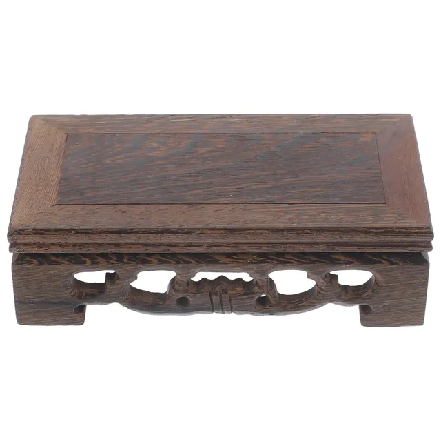 Alipis support plante bois socle asiatique 13x7 cm