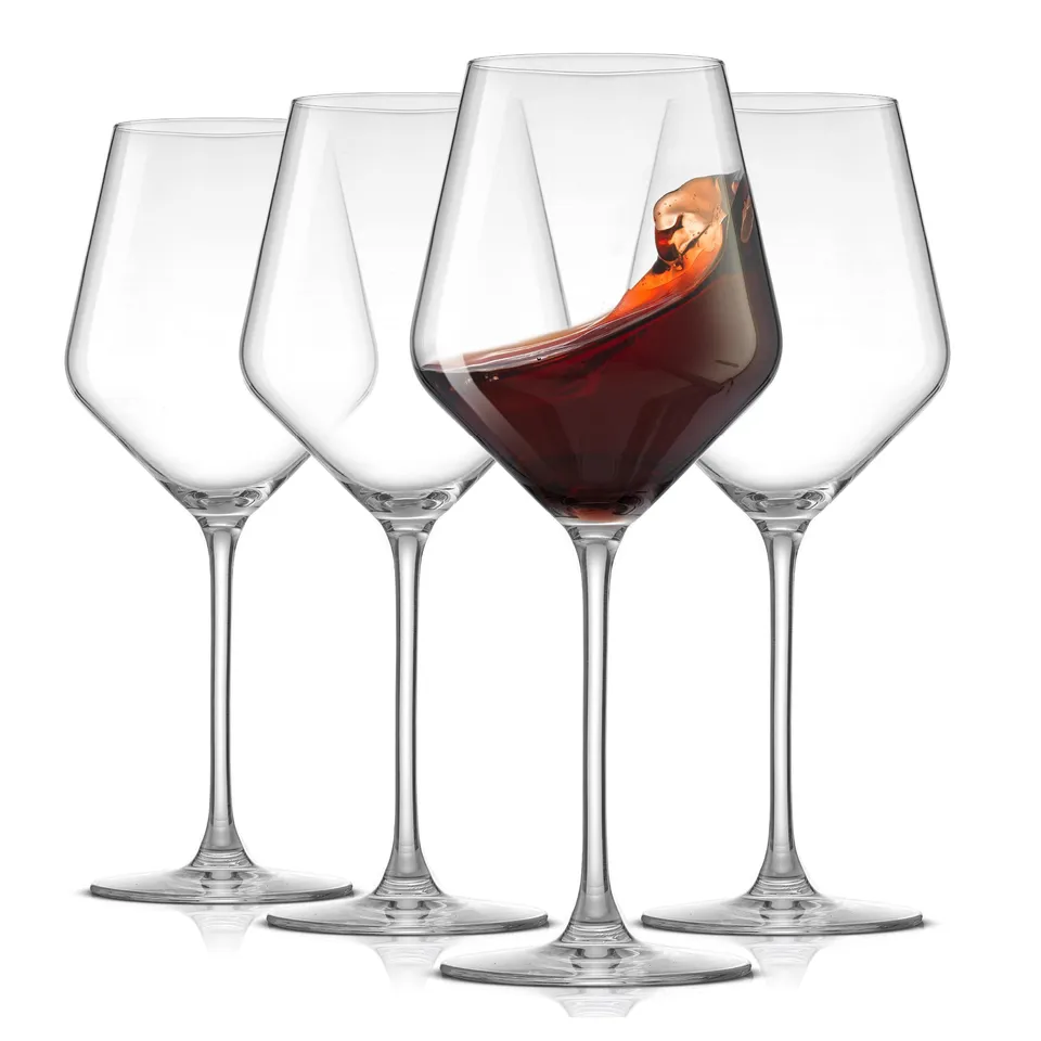 JoyJolt Layla verres à vin rouge lot de 4 50 cl cristal