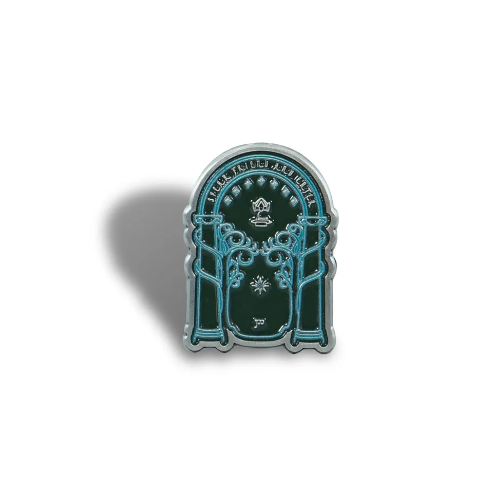 HMB Lord of the Rings Doors of Durin pin's émail bleu 4 cm