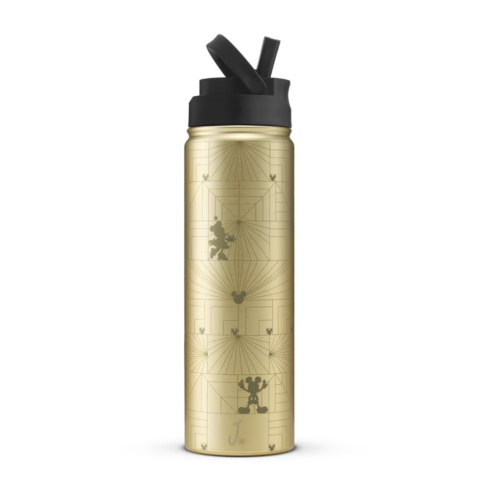 JoyJolt Disney MonoMouse gourde inox 65 cl Mickey Minnie dorée
