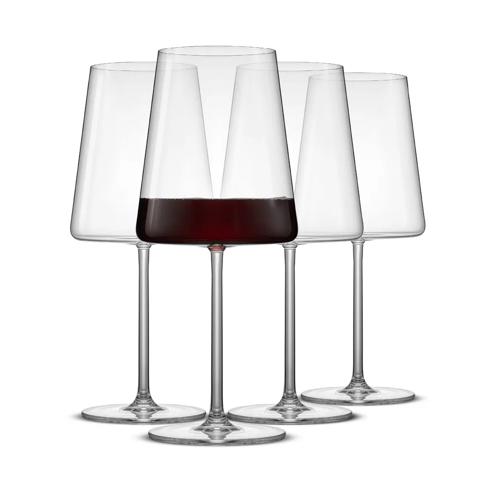 JoyJolt Aura verres à vin rouge lot de 4 cristal