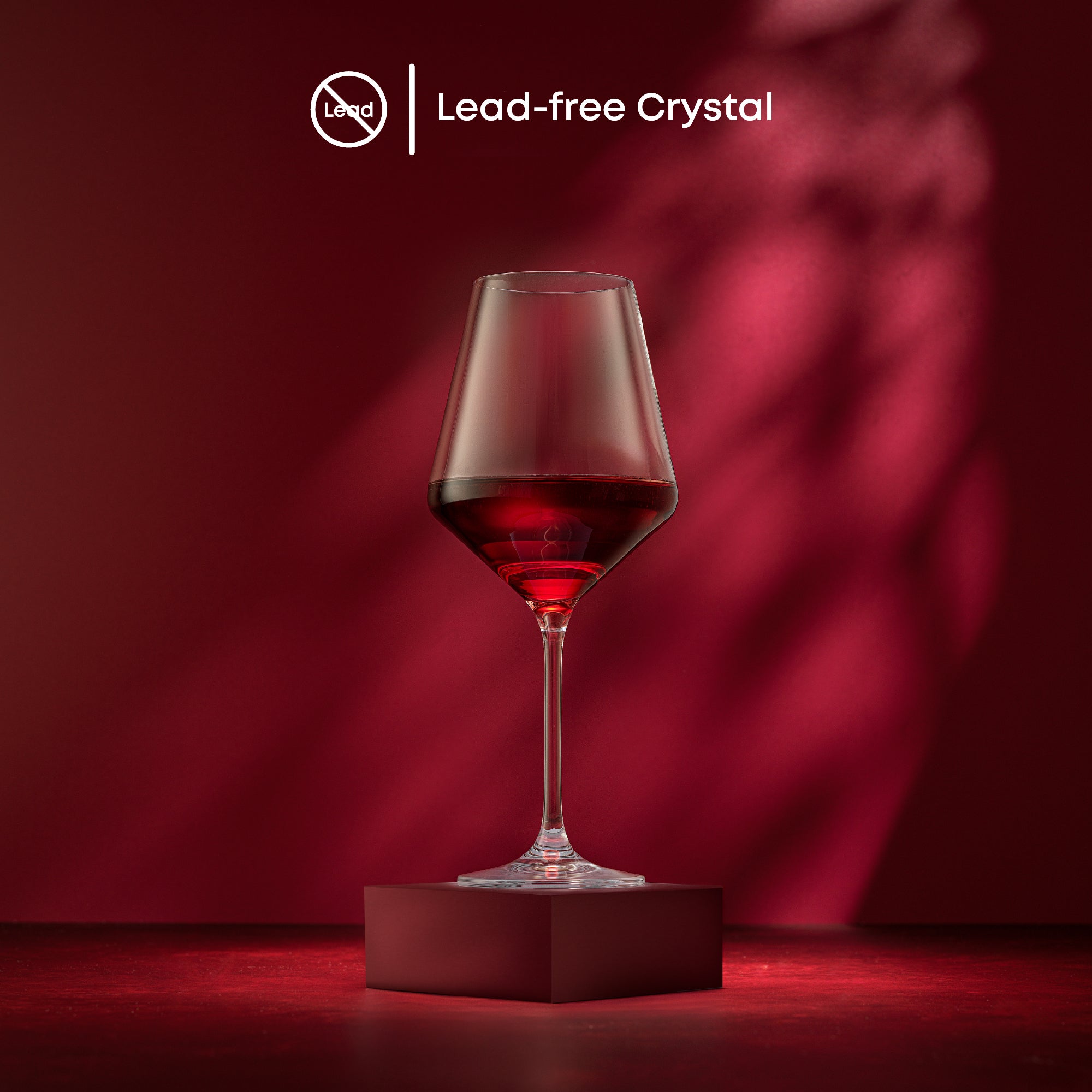 JoyJolt Layla verres à vin rouge lot de 4 50 cl cristal