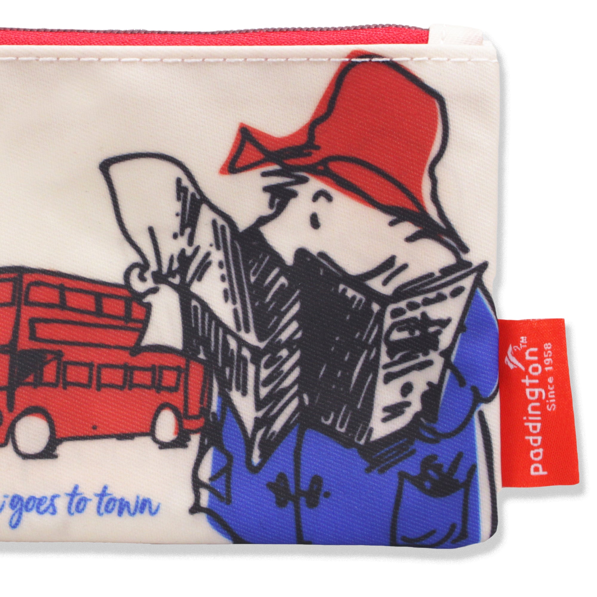 Paddington Town porte-monnaie vegan blanc 9x13cm
