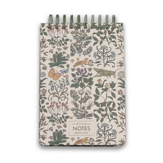 HMB Arts & Crafts Society Apothecary Garden carnet spirale A5 rigide