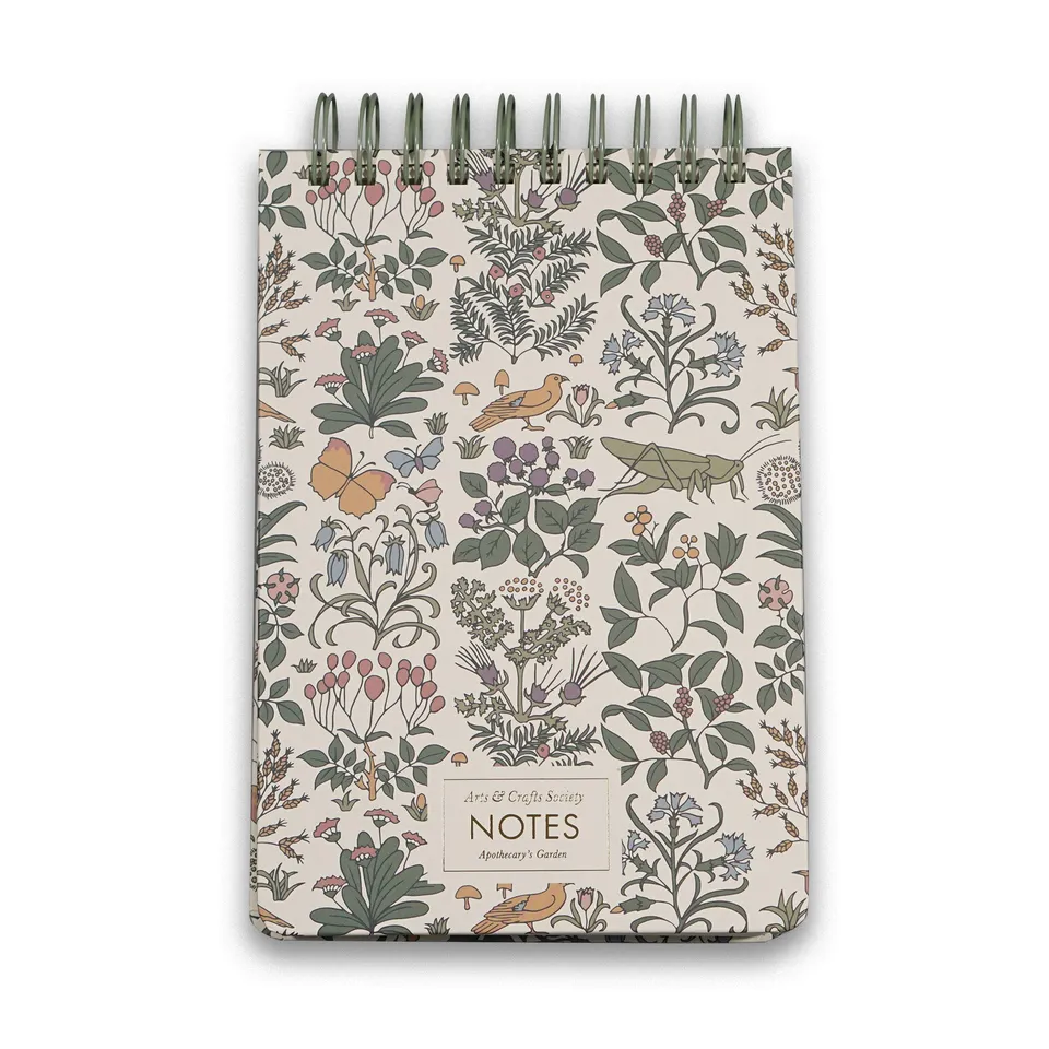 HMB Arts & Crafts Society Apothecary Garden carnet spirale A5 rigide