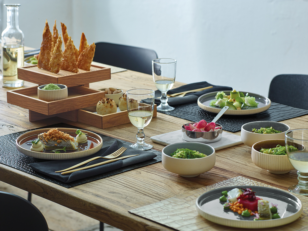 Artis Nara Grey assiette 27 cm grise