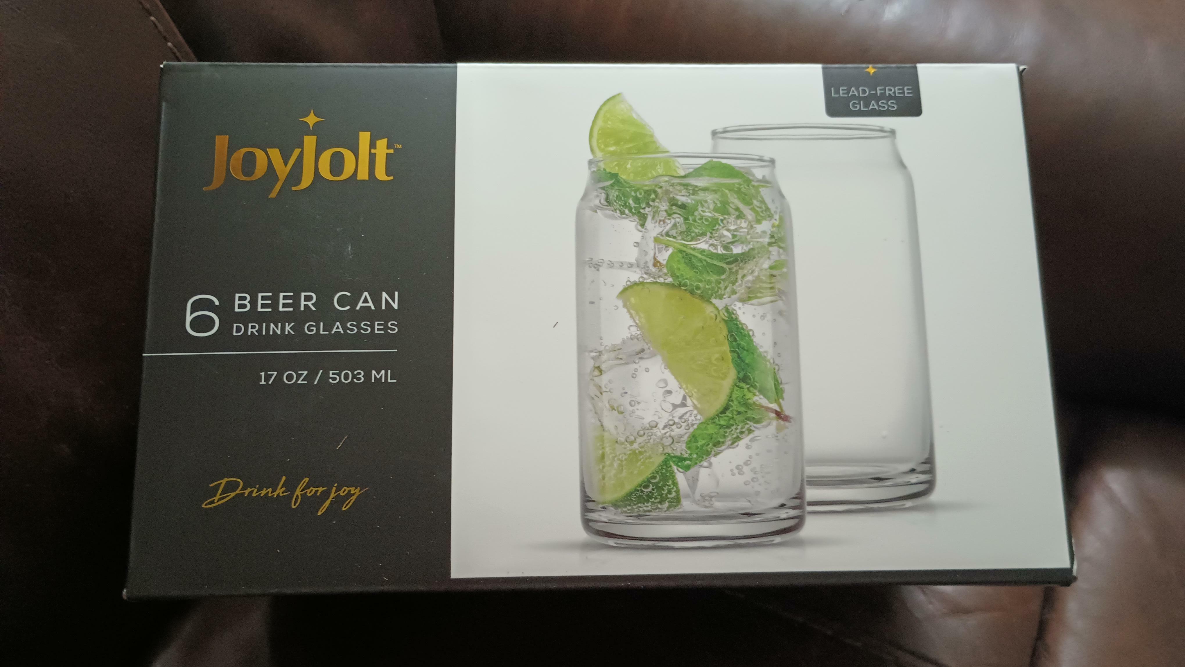 JoyJolt Can verre canette highball lot 6 verre 47 cl bière