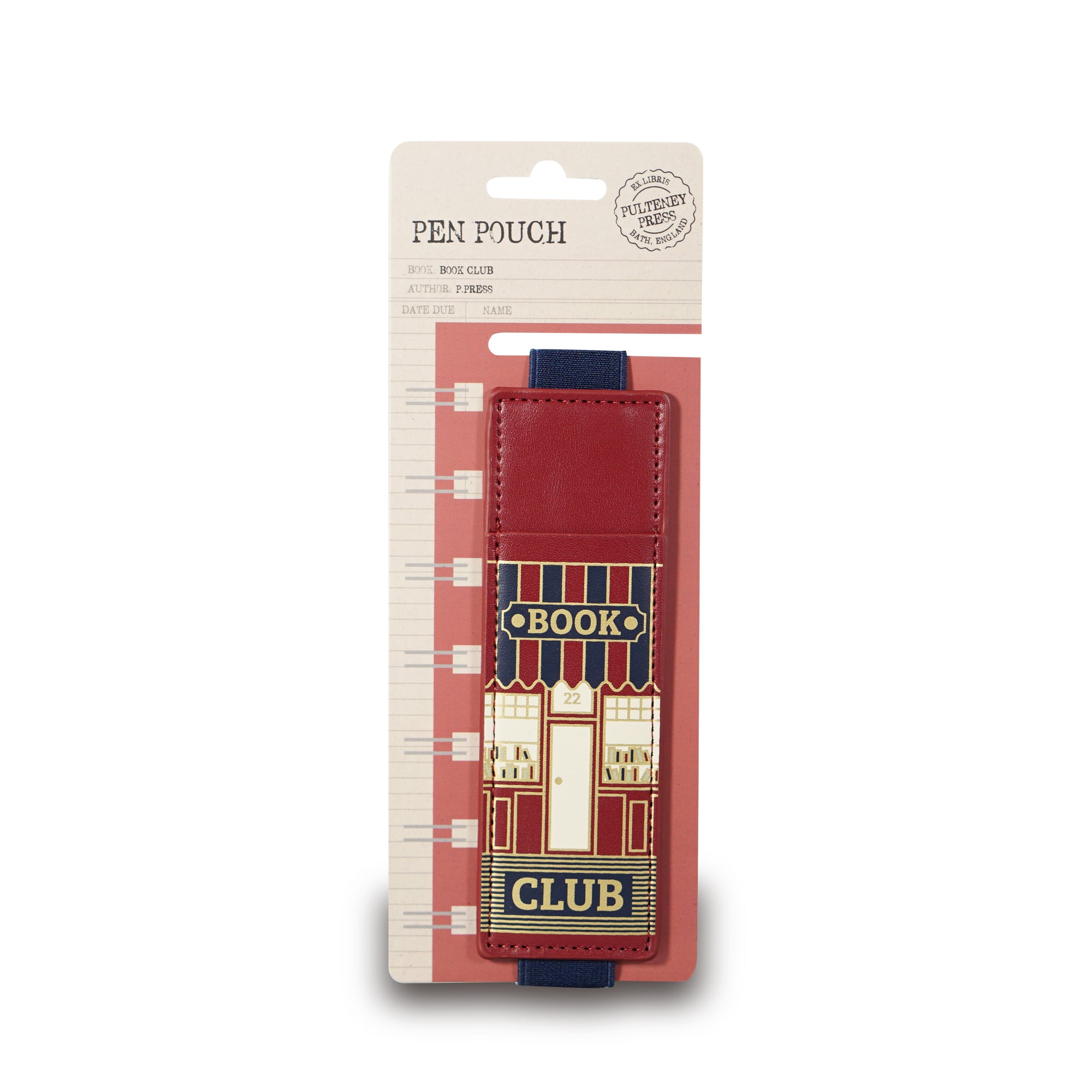 HMB Pulteney Press Book Club étui stylo bordeaux