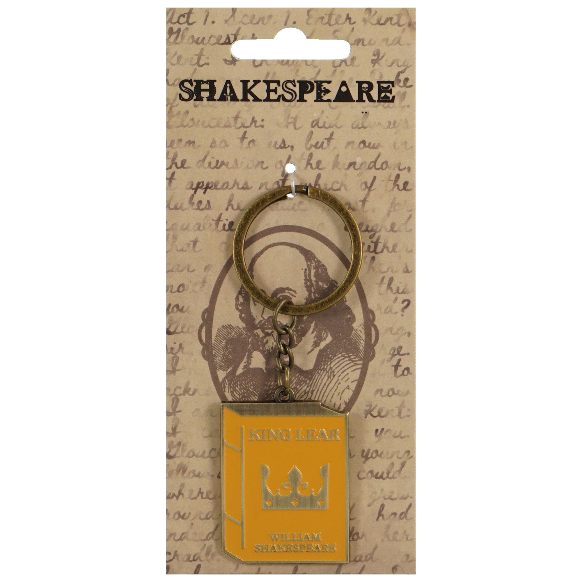 HMB Shakespeare King Lear porte-clés métal jaune