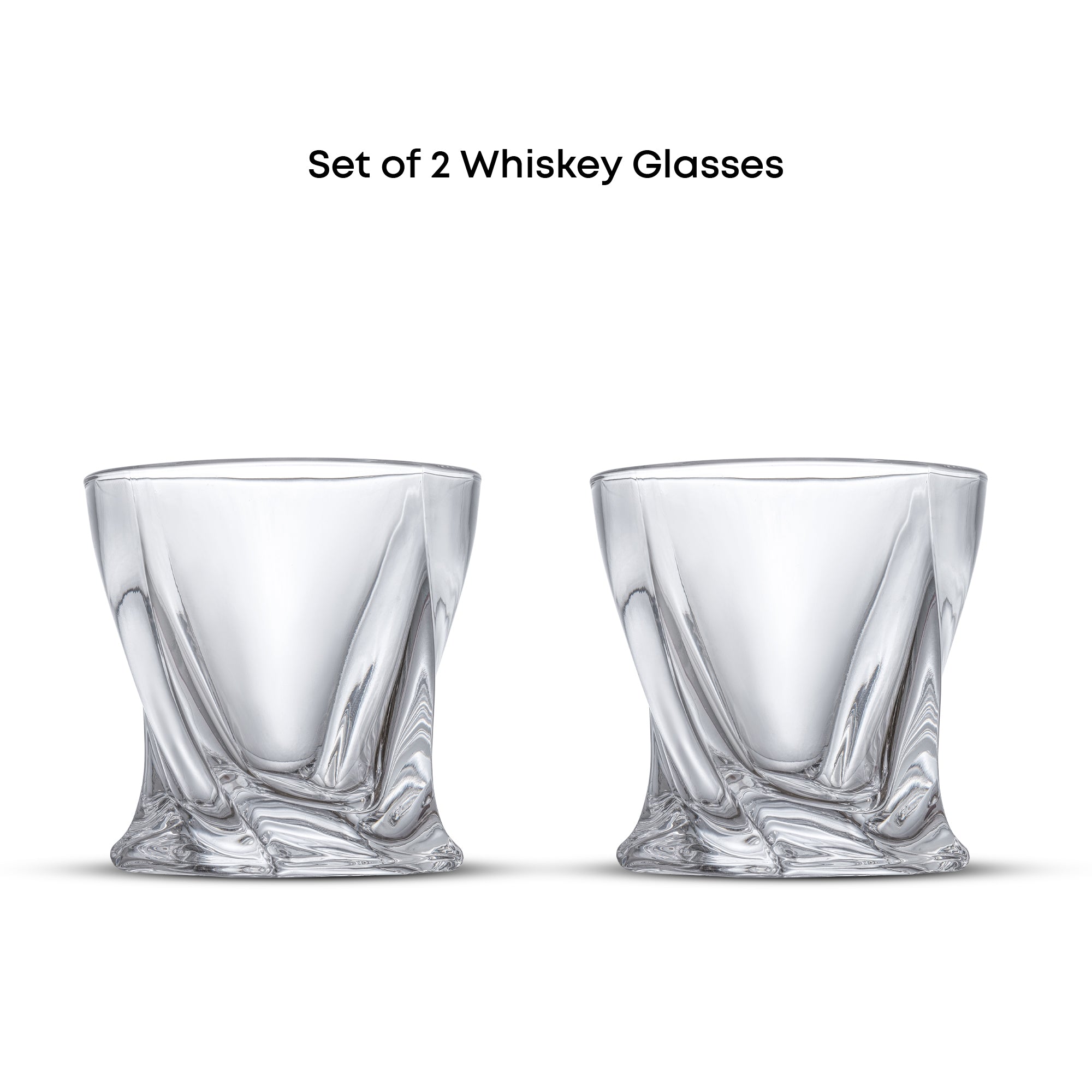 JoyJolt Atlas verre whisky 30 cl lot 2 torsadé