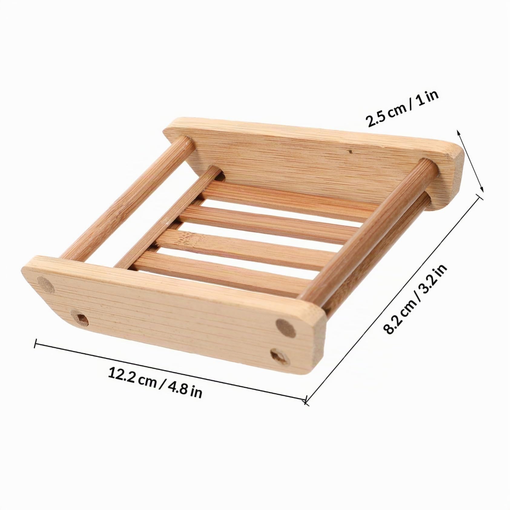 Alipis porte-savon bambou bateau 12,2 cm drainant