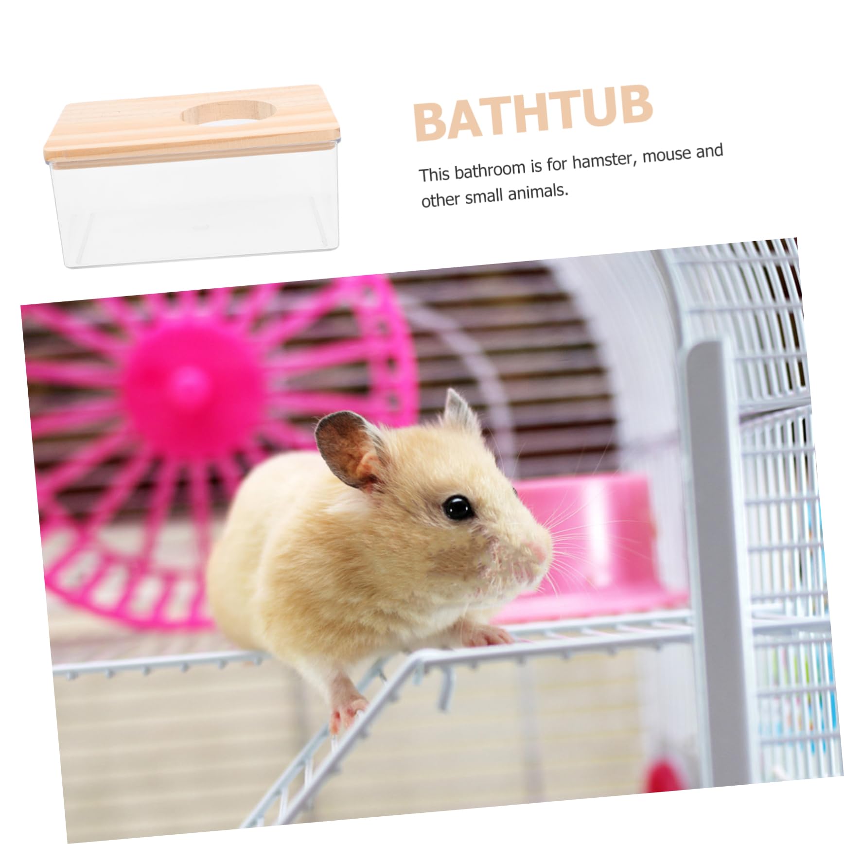 Alipis bassine hamster acrylique transparente 16,5 cm