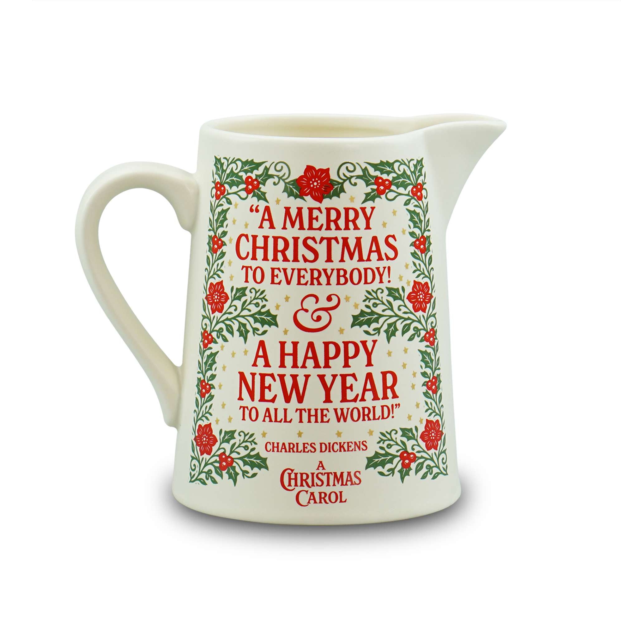 HMB Christmas Carol pichet céramique crème 50 cl