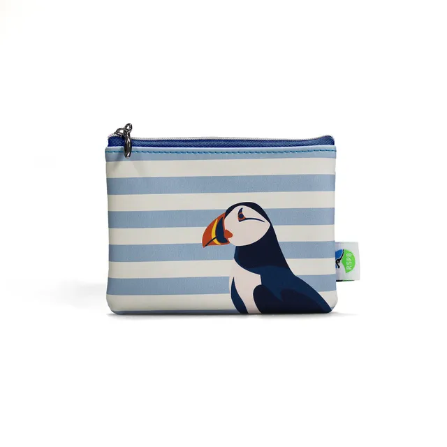 HMB RSPB Macareux porte-monnaie PU bleu 13 cm