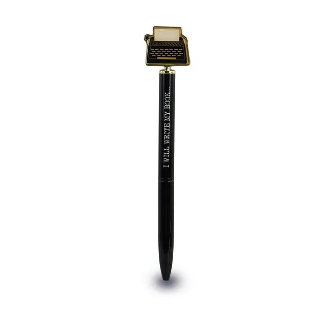 Pulteney Press I Will Write My Book stylo métal noir