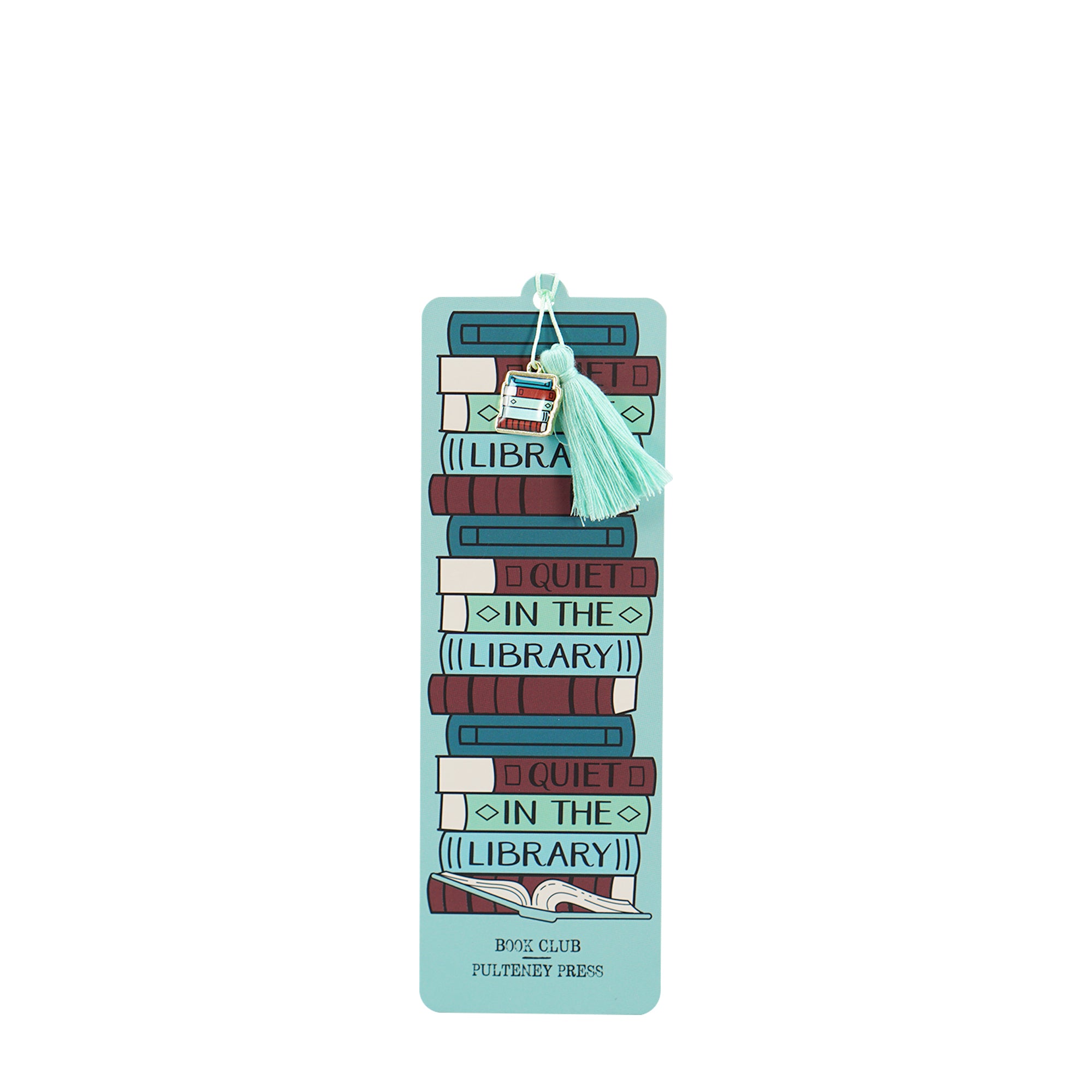 Pulteney Press Quiet marque-page papier breloque bleue