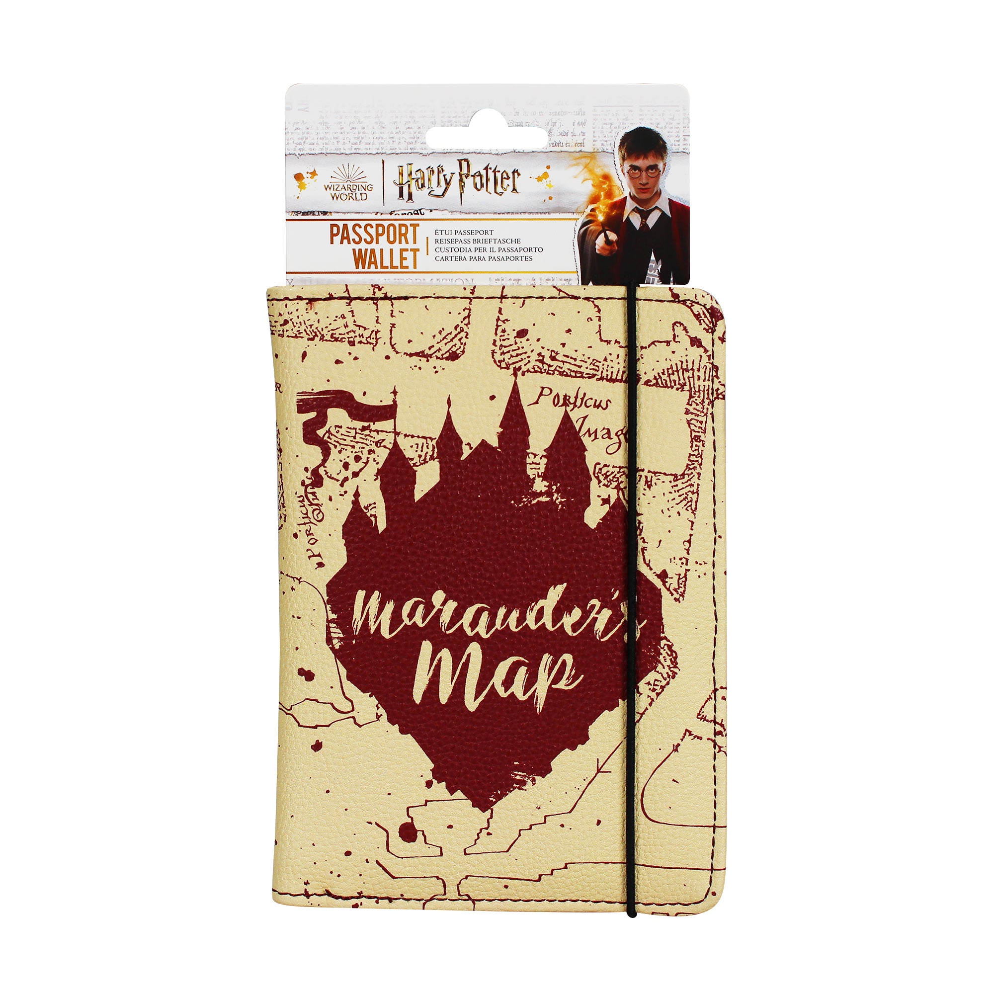 HMB Harry Potter Marauder’s Map porte-passeport cuir vegan