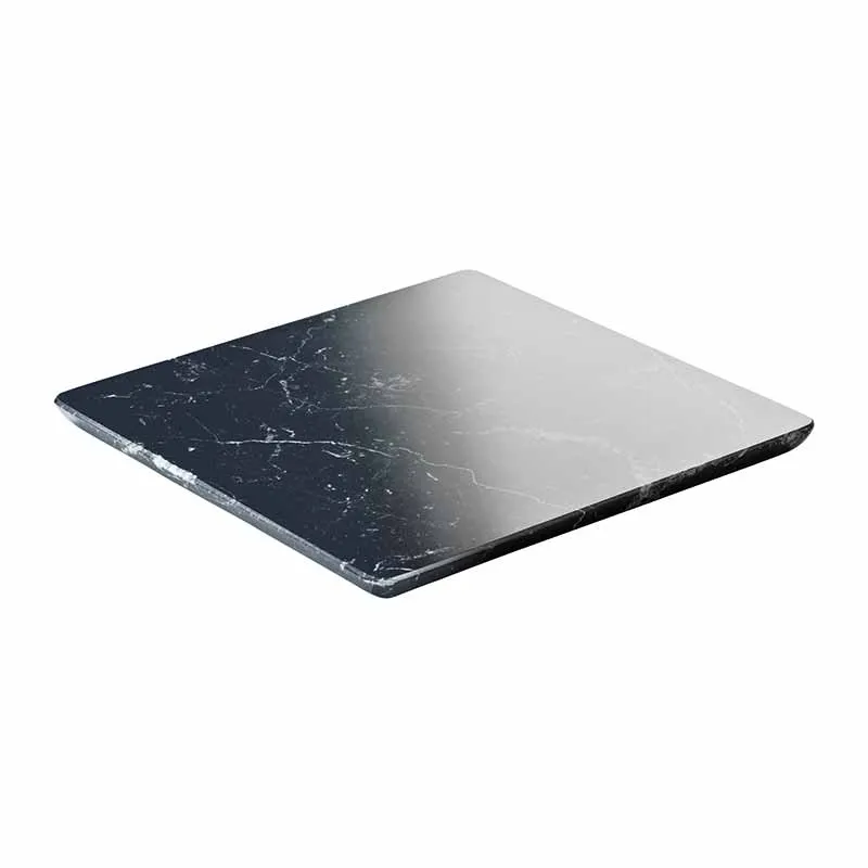 Artis Marble Square assiette carrée noire 18 cm