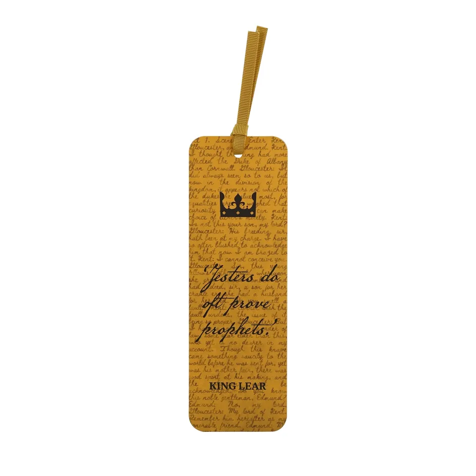 Shakespeare King Lear marque-page papier jaune