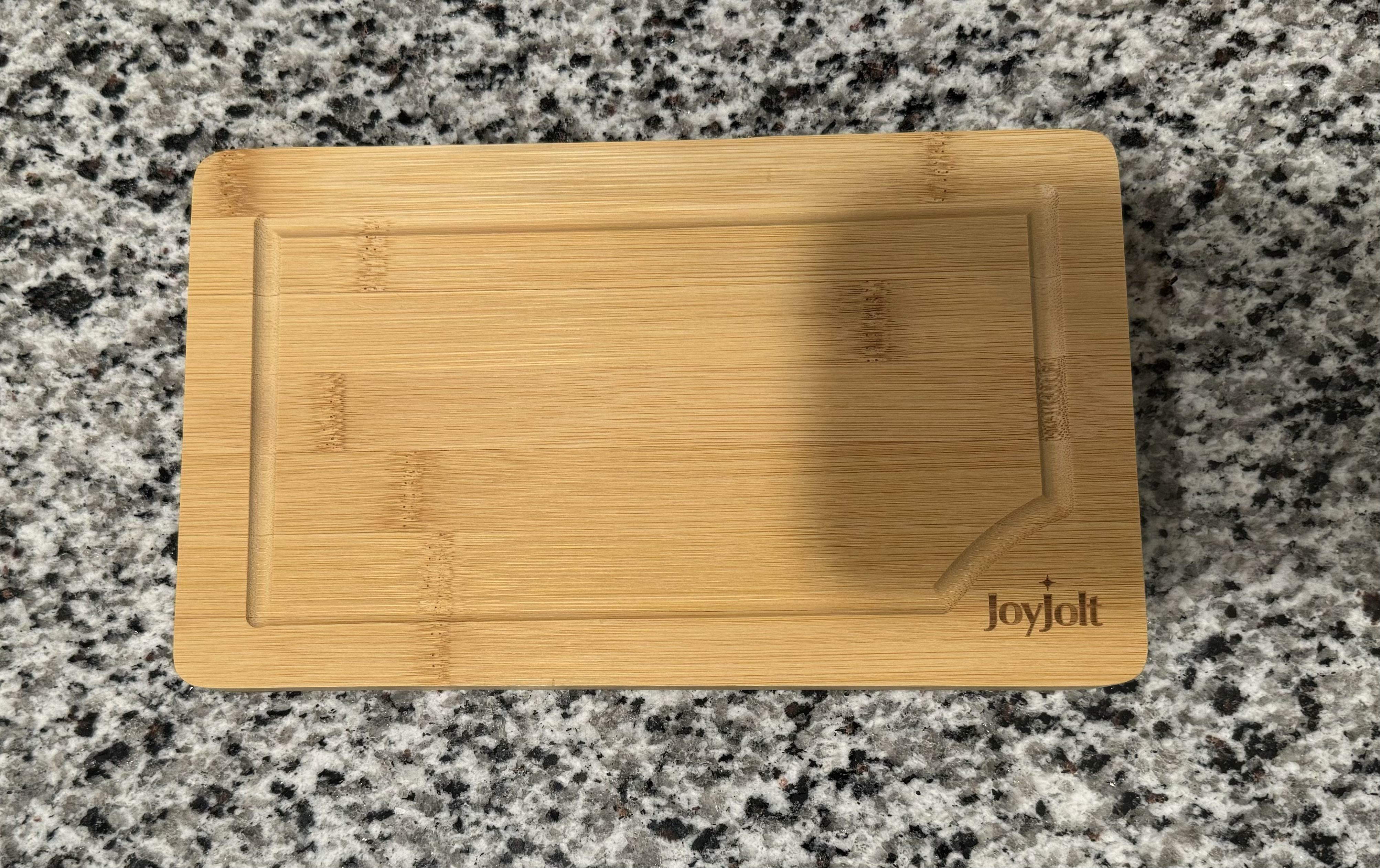 JoyJolt planches à découper bambou lot de 3 rainure jus