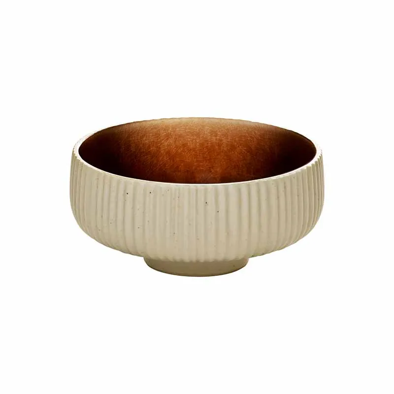 Artis Nara bol 16 cm relief marron