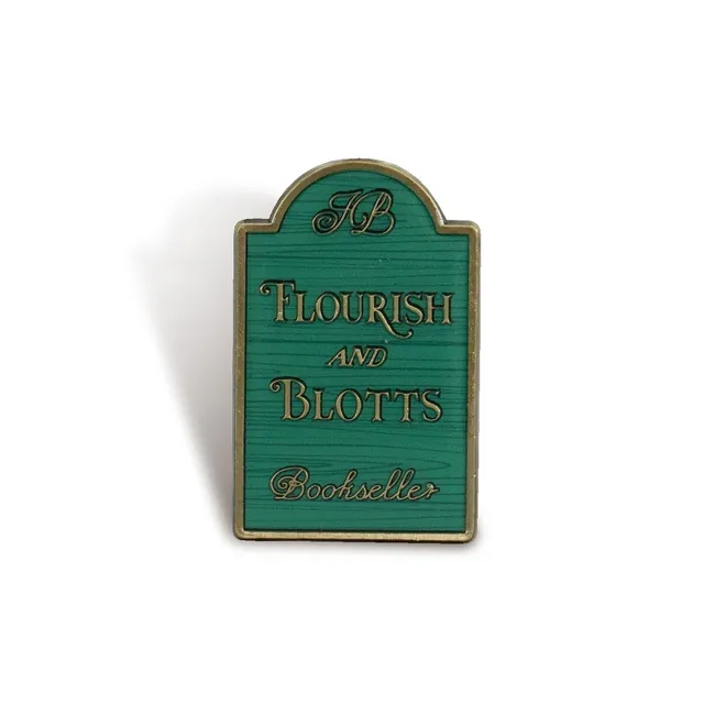 HMB Harry Potter Flourish and Blotts pin's émail vert