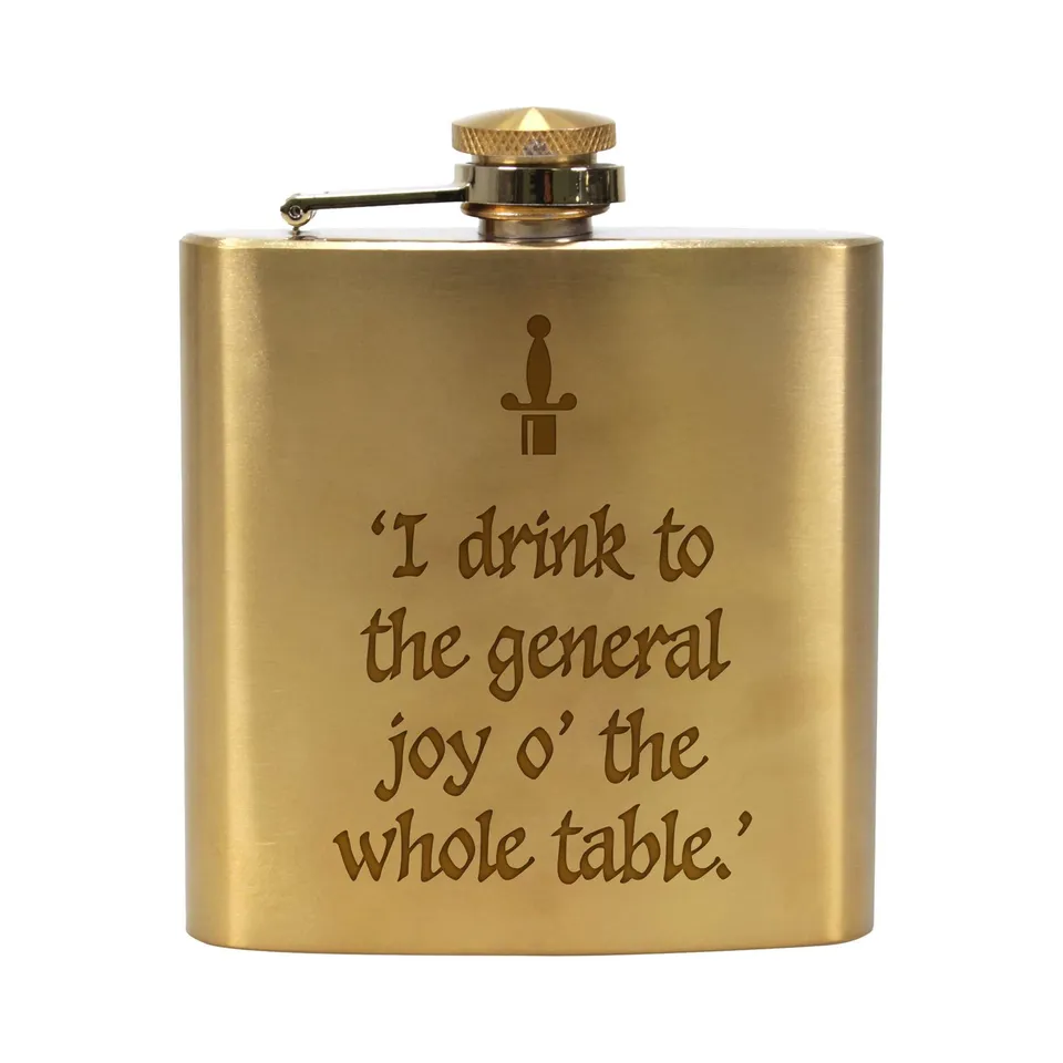 Shakespeare Macbeth flasque inox dorée 20 cl