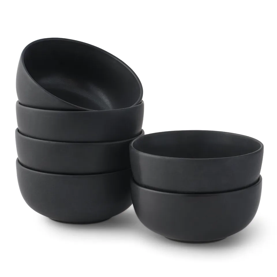 JoyJolt Mesa bols à soupe grès lot de 6 mat 68 cl