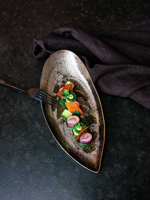 Artis Shells&Fish plat 31x14 cm bronze