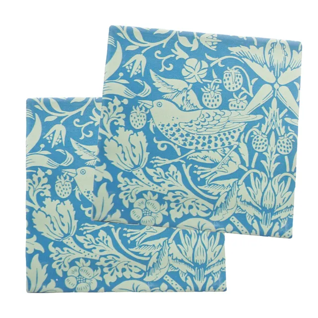 HMB William Morris Sage dessous de verre céramique x2