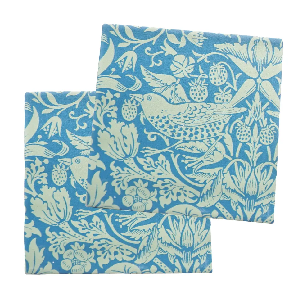 HMB William Morris Sage dessous de verre céramique x2