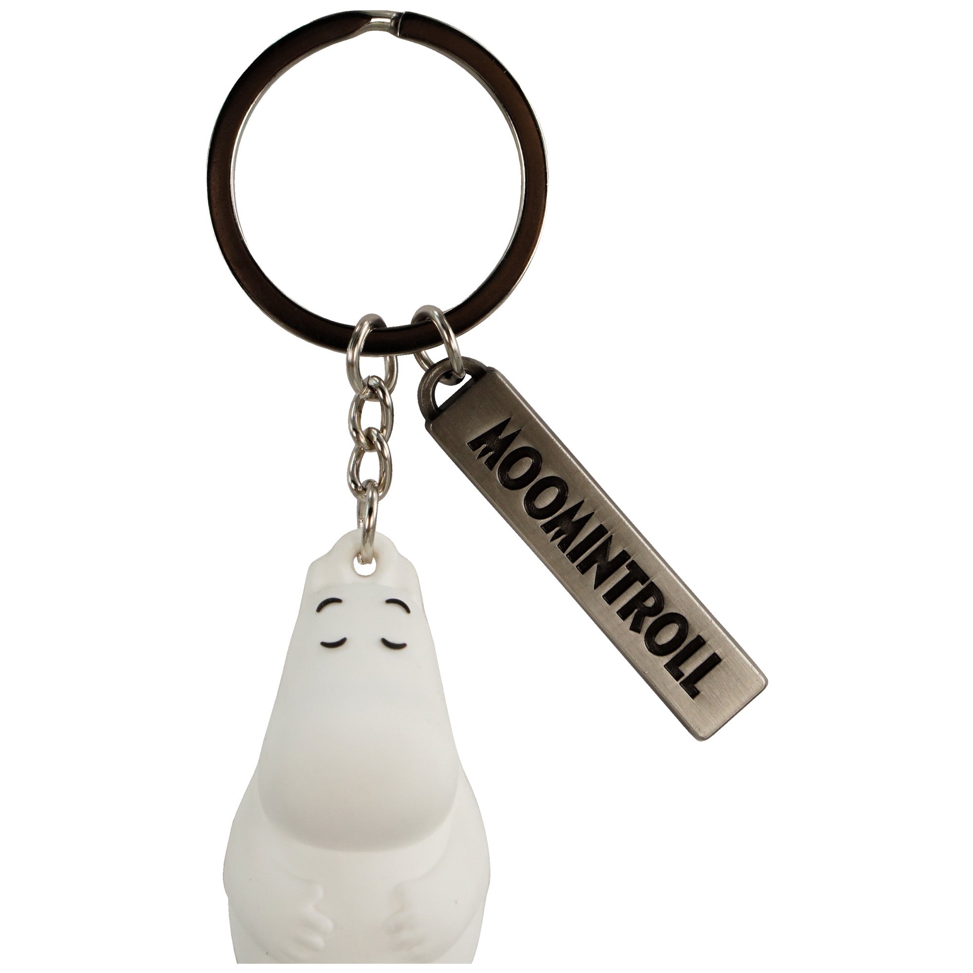 Moomin Moomintroll porte-clés PVC blanc
