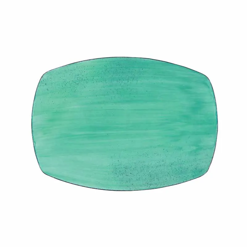 Artis Modern Rustic Lagoon Assiette rectangulaire 28x18 cm